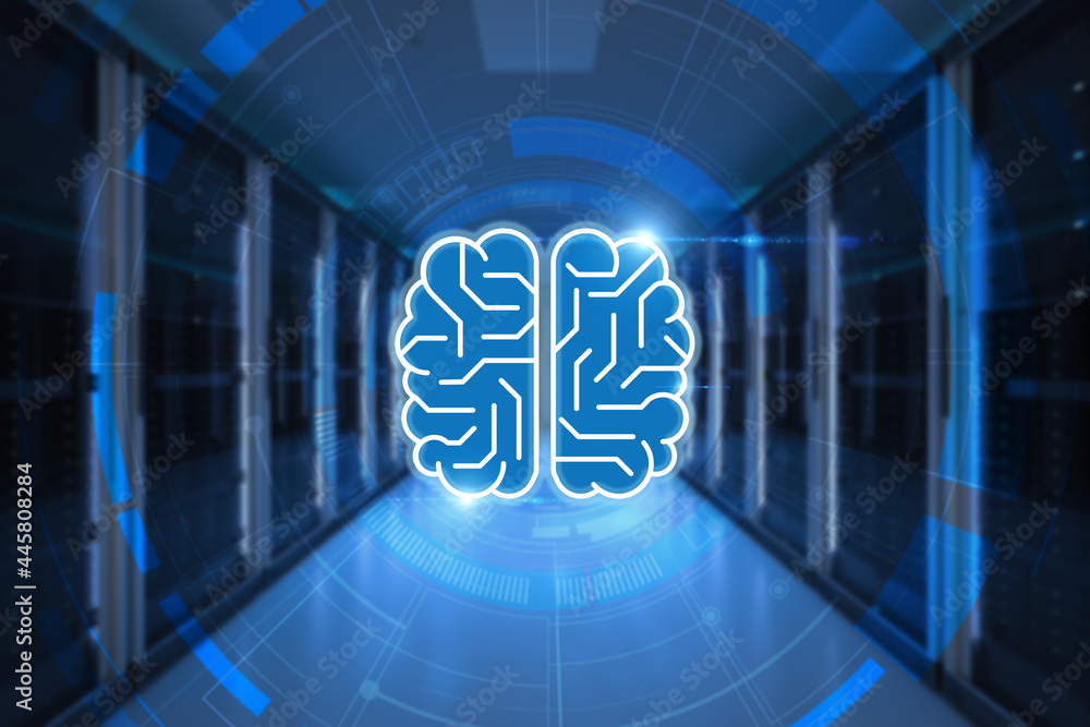 Poster server with circuit brain