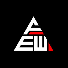 FEW triangle letter logo design with triangle shape. FEW triangle logo design monogram. FEW triangle vector logo template with red color. FEW triangular logo Simple, Elegant, and Luxurious Logo. FEW 