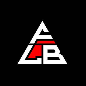 FLB triangle letter logo design with triangle shape. FLB triangle logo design monogram. FLB triangle vector logo template with red color. FLB triangular logo Simple, Elegant, and Luxurious Logo. FLB 
