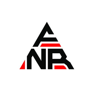 FNR triangle letter logo design with triangle shape. FNR triangle logo design monogram. FNR triangle vector logo template with red color. FNR triangular logo Simple, Elegant, and Luxurious Logo. FNR 
