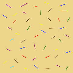 Fabric simply colorful line seamless pattern in brown background  for carpet,wallpaper,clothing,wrapping,batik,fabric,embroidery