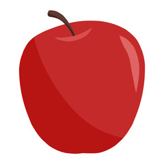 apple in autumn color illustration