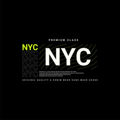 NYC writing design, suitable for screen printing t-shirts, clothes, apparel, jackets and others