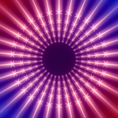 Abstract geometry background with rays of light