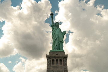 Estatua de la Libertad a dertalle