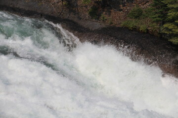 Spray Of The Bow Falls, Banff National Park, Alberta