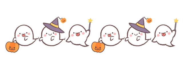 ハロウィンのオバケのライン