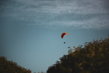 paraglider in the sky
