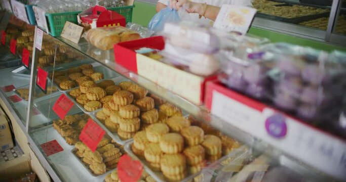 Products for Sale at A Famous Cookie and Biscuit Factory in Miri, East Malaysia