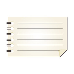  罫線　リングノート　メモ帳　背景素材