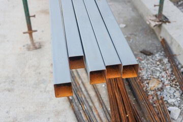 Stainless steel rectangular bars of metal