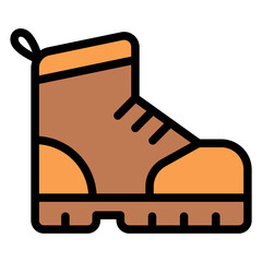 boots filled outline icon