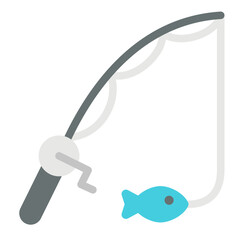 fishing flat icon