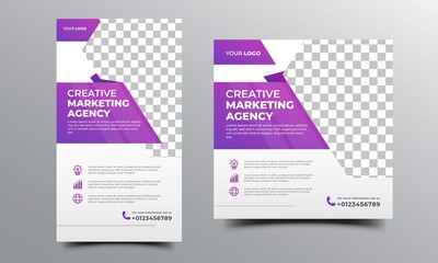 Business marketing agency social media post and story template.