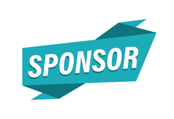 Sponsor banner vector image