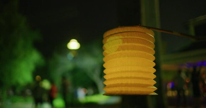 People Celebrating The Mid Autumn Chinese Moon Festival in Miri, East Malaysia