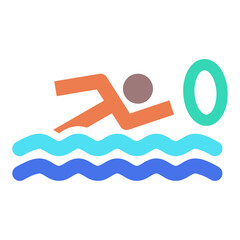 Marathon Swimming Icon