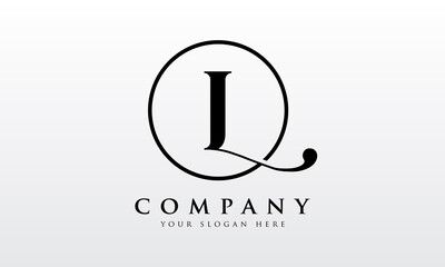 Initial L letter Black Color with White Background Logo Design vector Template. Creative Letter L Logo Design