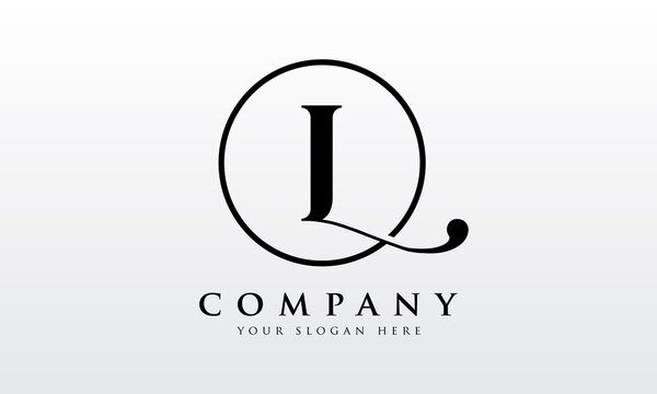 Initial L letter Black Color with White Background Logo Design vector Template. Creative Letter L Logo Design