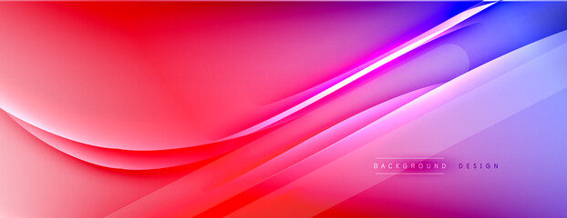 Abstract background. Shadow lines on bright shiny gradient background.