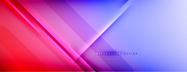 Abstract background. Shadow lines on bright shiny gradient background.