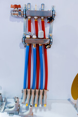 Multilayer composite pipes. Underfloor heating pipe system
