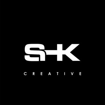 SHK Letter Initial Logo Design Template Vector Illustration