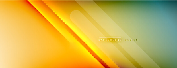 Abstract background - lines composition created with lights and shadows. Technology or business digital template. Trendy simple fluid color gradient abstract background with dynamic