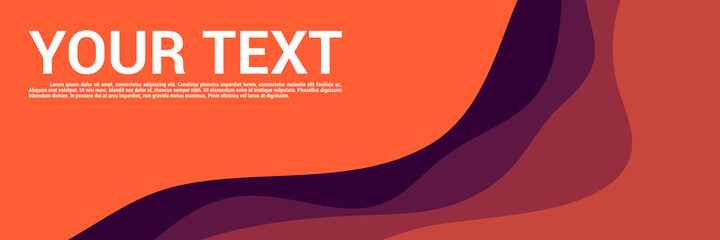 colorful creative banner template wave pattern vector for web banner, blog banner, and business card template