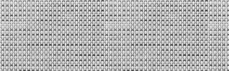 Panorama of White rattan wooden table top pattern and background seamless