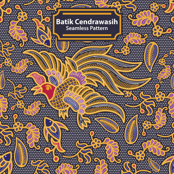 Batik Cenderawasih Papua - The Traditional Of Cenderawasih Papua Batik. This Cendrawasih batik motif is usually combined with pictures of beautiful Papuan plants and flowers.