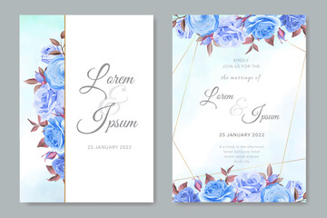 elegant floral wedding invitation template