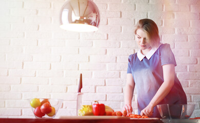 Pregnant young beautiful girl on the ninth month