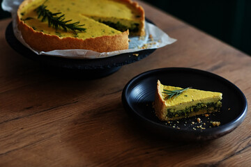 Home made  spinach cake.