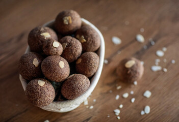 Homemade almond buns