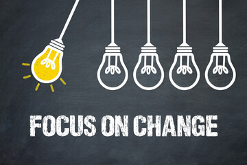 Fototapeta premium Focus on change 