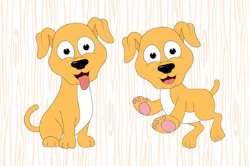 cute dog animal cartoon illustration