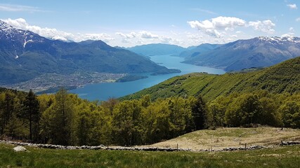 Lago Como in Italien Panorama