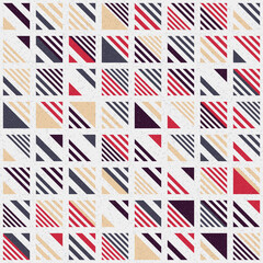 Fototapeta premium Abstract Geometric Pattern generative computational art illustration