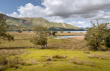 Fototapeta na wymiar A landscape view of Derwent Water, the Lake District, UK