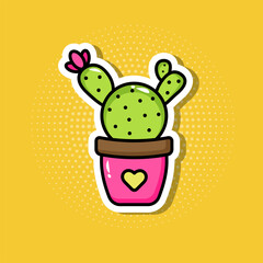 Stiker cactus 