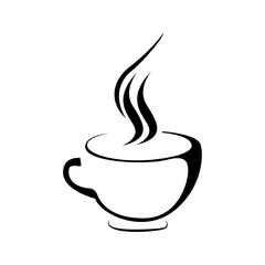 coffee logo isolated on a white background