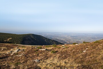 mountain landscape sunlight, clear weather
