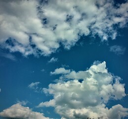blue sky with clouds