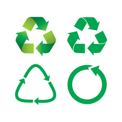 Recycling logo. Recycle icon. Vector isolated.