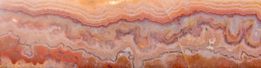 Fototapeta premium orange and red agate cracked textured stripe