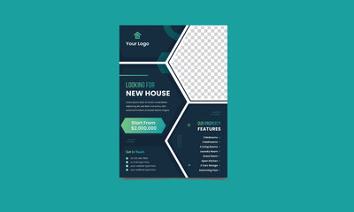 Real Estate Flyer Design Template, Real Estate, Real Estate Flyer Design, Real Estate Flyer Template