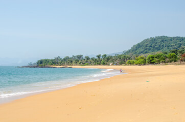 Fototapeta na wymiar Kent beach in Sierra Leone