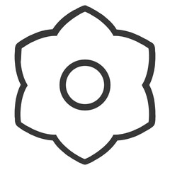 flower line icon