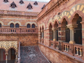 Fototapeta premium Prag Mahal and aaina mahal from bhuj gujarat india